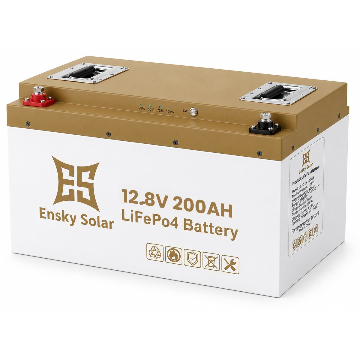 ES-12200T, Batteries lithium 12 et 24 V