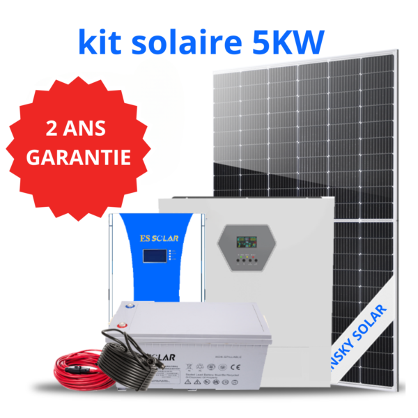 Kit solaire complet 5kw - Systeme d'znergie solaire ON/OFF GRID