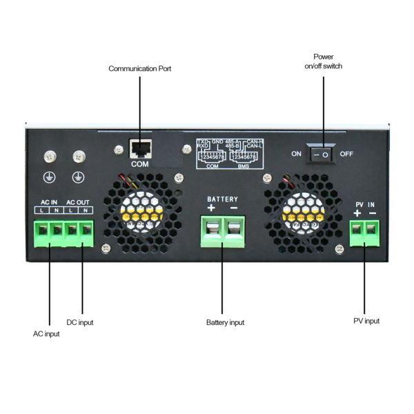 1,6Kw -12V Onduleur hybride Haute frequence Ensky solar – Image 4